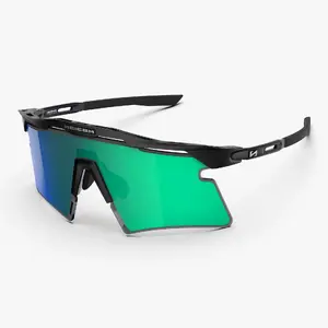 Scicon Aeroshade 2.0 Titanium Sport Zonnebril Mat Zwart Mirror Green Lens