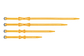 Sea To Summit Stretch-Loc Set - Alle maten 20 mm 4-Pack Geel