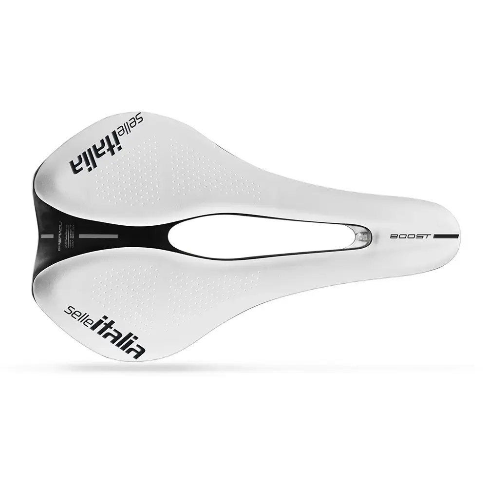 Selle Italia NOVUS Boost EVO Kit Carbon Superflow L3 LTD Edition Zadel Wit