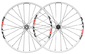 Shimano WH-MT55 Disc Centerlock MTB Wielset Wit
