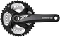 Shimano FC-M785 Crankset Dubbel (38-26) 10-Speed Zwart