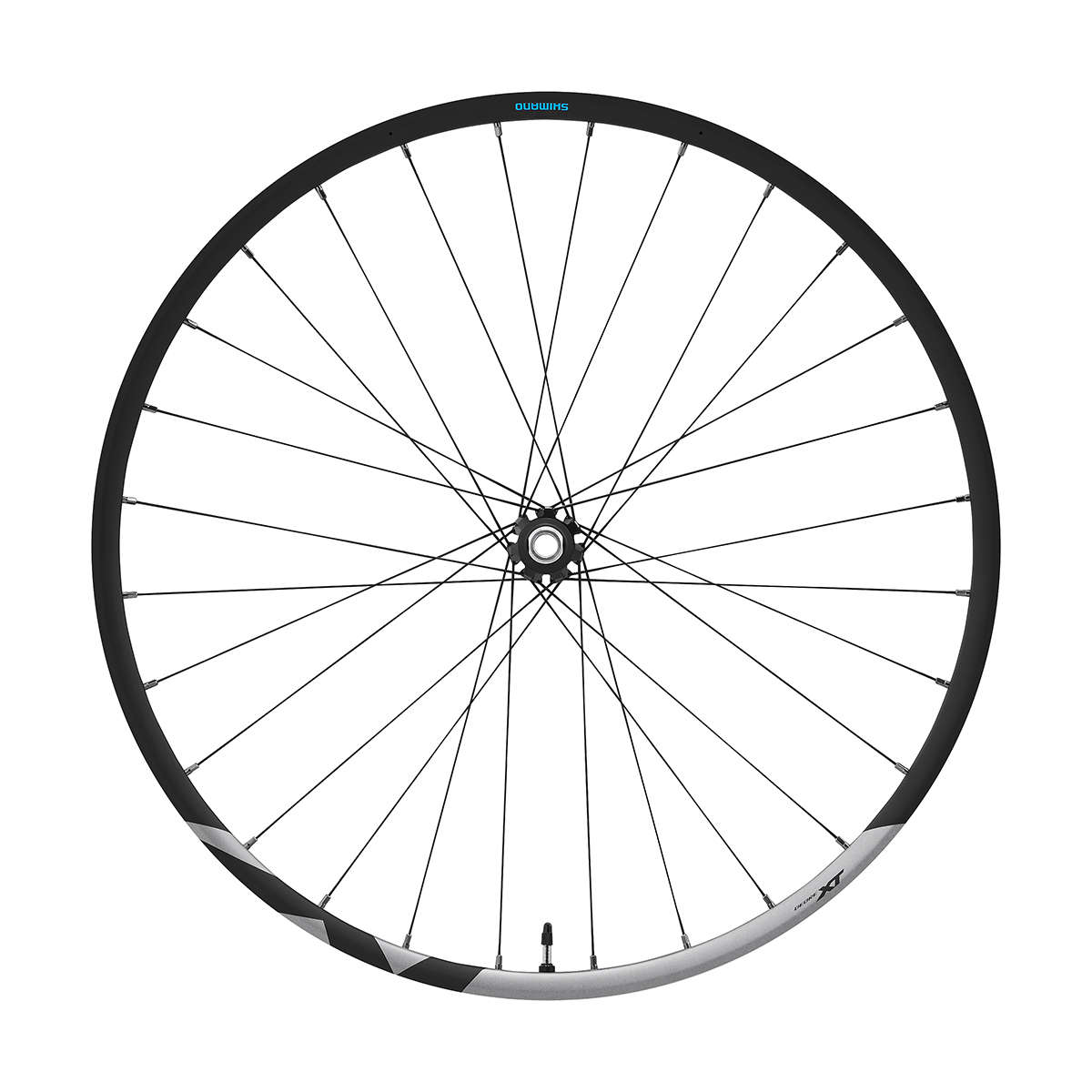 Shimano XT M8100 27.5 inch TL Disc CL Boost MTB Voorwiel Zwart 15mm Steekas