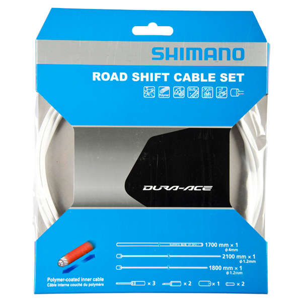 Shimano OT-SP41 Polymeer Race Derailleurkabelset Wit