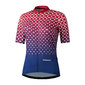 Shimano Sumire Fietsshirt Korte Mouwen Rood/Blauw Dames