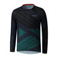 Shimano Fujimi MTB Fietsshirt Lange Mouwen Blauw/Groen Heren