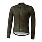 Shimano Vertex Printed Fietsshirt Lange Mouwen Donkergroen/Bruin Heren