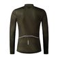 Shimano Vertex Printed Fietsshirt Lange Mouwen Donkergroen/Bruin Heren