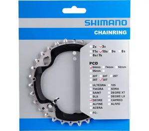 Shimano Deore FC-M6000 Triple Kettingblad 10 Speed