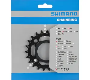 Shimano FC-MT500 Triple Kettingblad 10 Speed