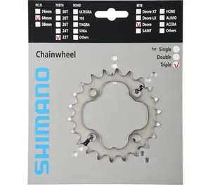 Shimano Deore FC-M532 Triple Kettingblad Zilver 9 Speed