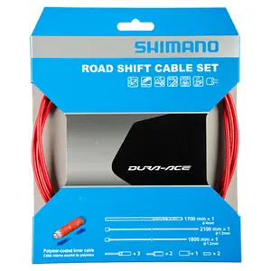 Shimano OT-SP41 Polymeer Race Derailleurkabelset Rood