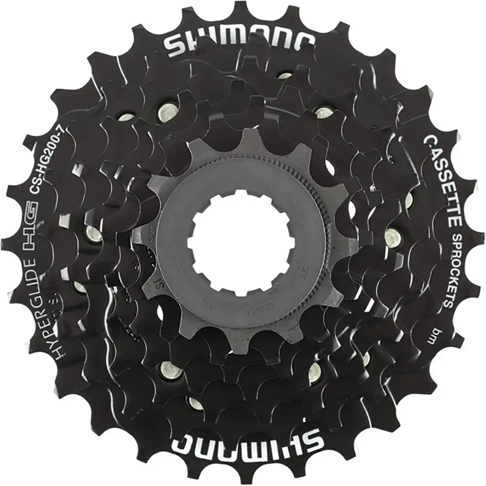 Windmeile Cassetta Shimano CS-HG200-7 Per E-Bike - 7 Viti, 12-28 Denti, Tecnologia Hyperglide
