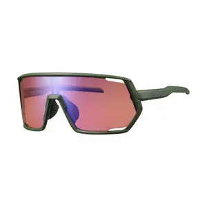 Shimano TECHNIUM Sport Zonnebril Donker Olijf Met Ridescape OR Lens