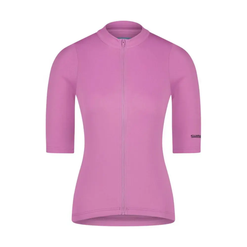 Shimano Elemento Fietsshirt Korte Mouwen Roze Dames