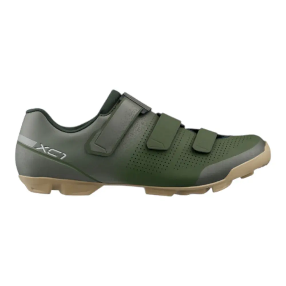 SHIMANO XC102 Mountainbikeschoenen Olijfgroen Heren
