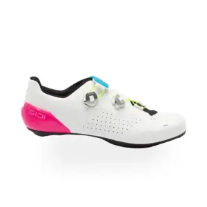 Sidi Genius X Wyve Wielrenschoenen Fluo Wit Heren