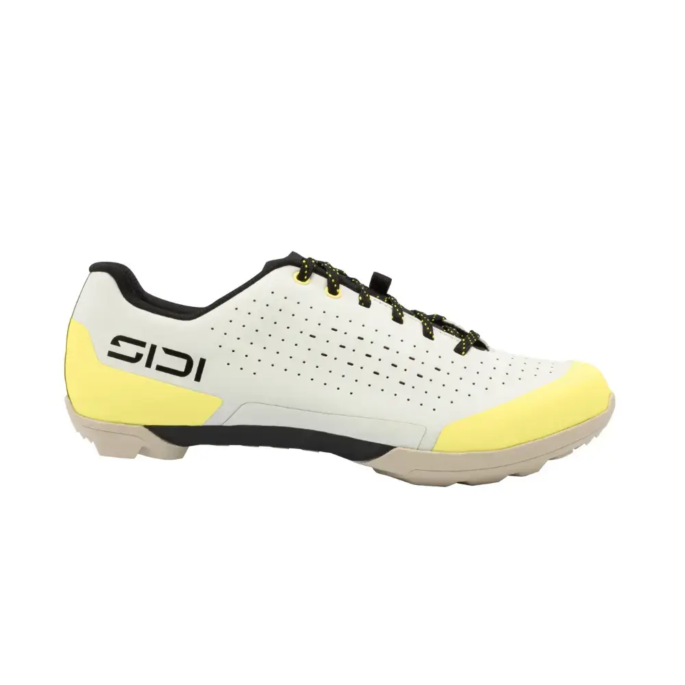 SIDI Asper Laces Gravelschoenen Wit/Geel Heren