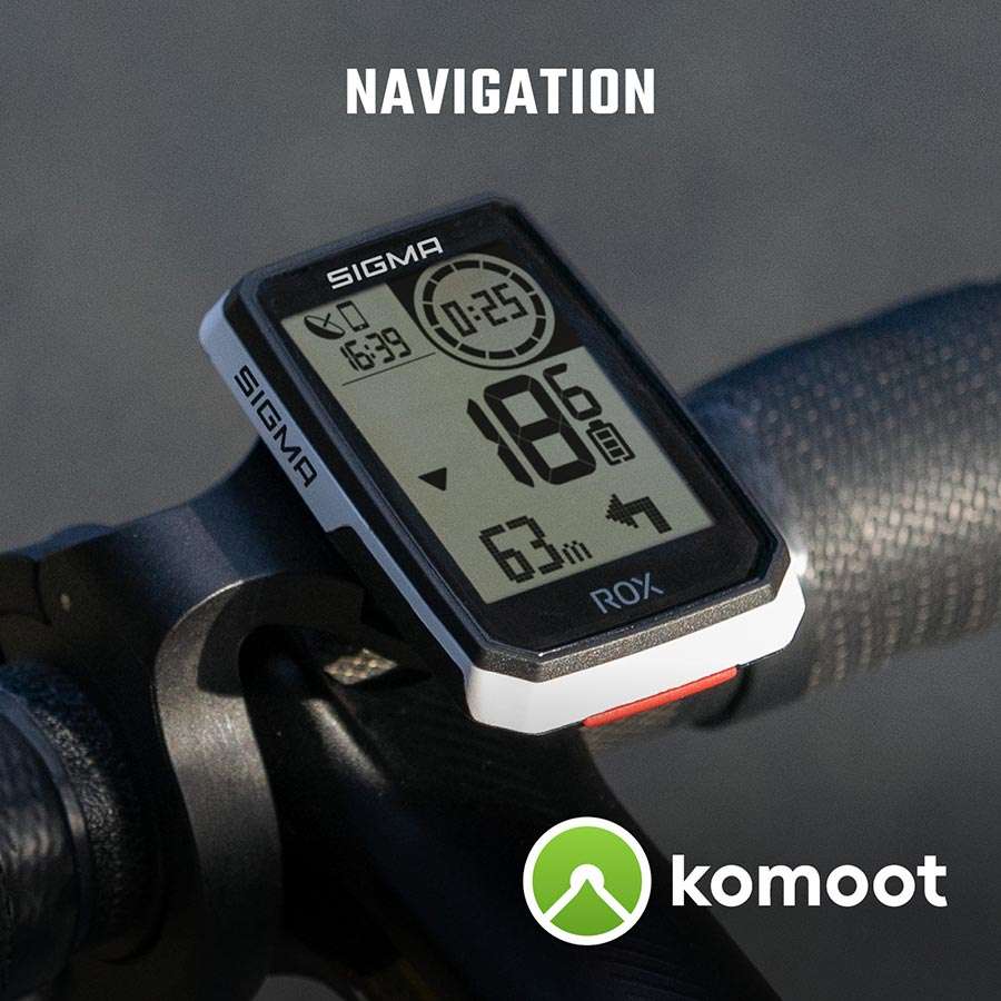 Sigma Sport ROX 2.0 Top Mount GPS Fietscomputer Wit