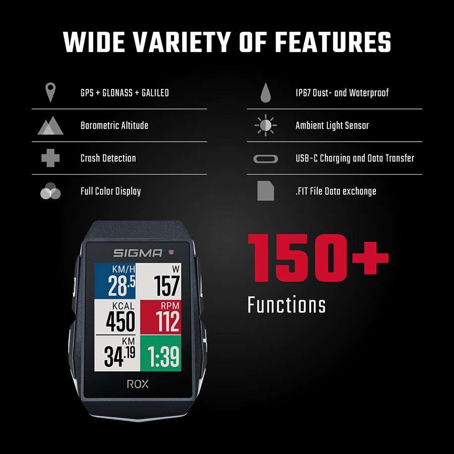 Sigma Sport ROX 11.1 EVO GPS Fietscomputer Wit