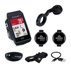 Sigma Sport ROX 11.1 EVO GPS Fietscomputer HR Cadans Snelheid Wit
