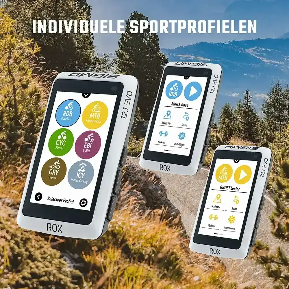 Sigma Sport ROX 12.1 EVO GPS Fietscomputer Grijs