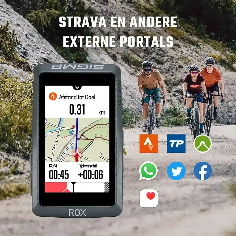 Sigma Sport ROX 12.1 EVO GPS Fietscomputer Grijs