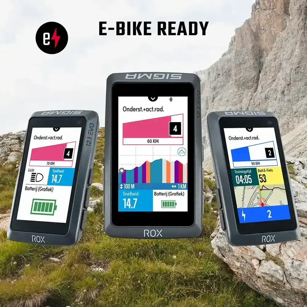 Sigma Sport ROX 12.1 EVO GPS Fietscomputer Grijs