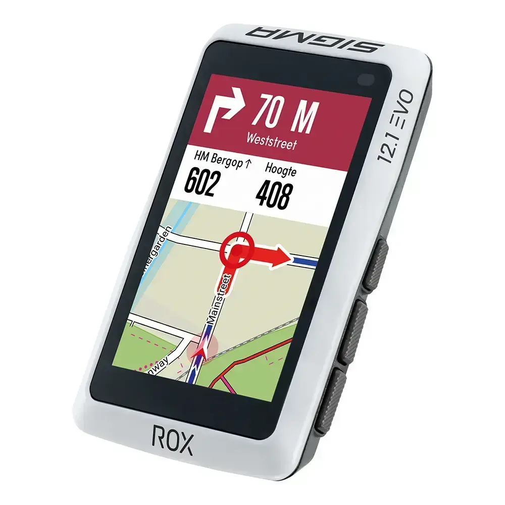 Sigma Sport ROX 12.1 EVO GPS Fietscomputer Wit