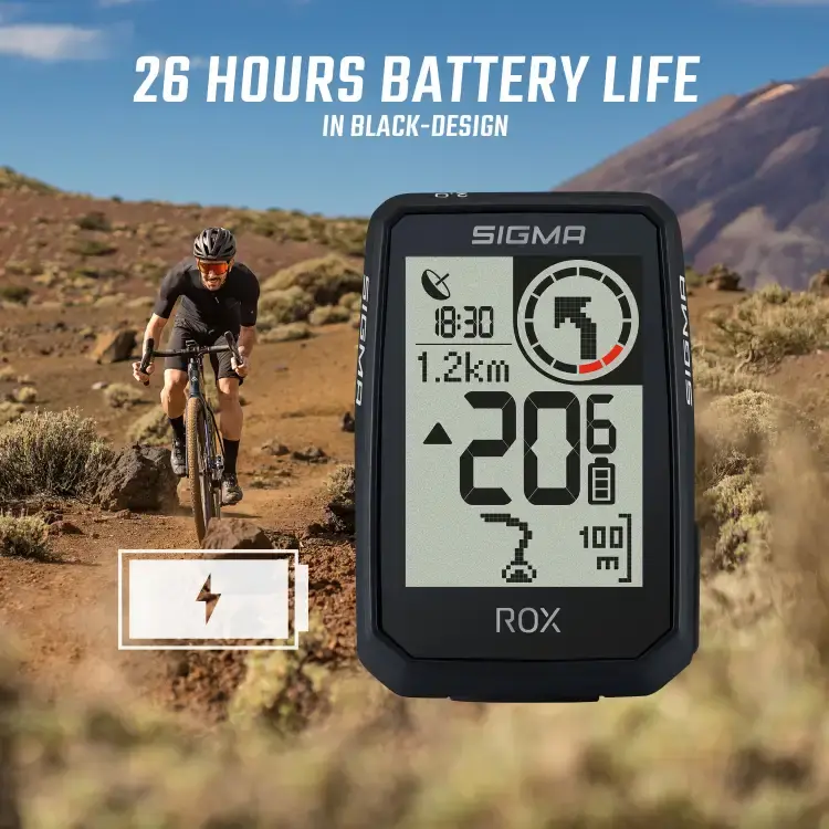 Sigma Sport ROX 2.0 Endurance GPS Fietscomputer Zwart