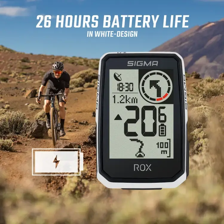 Sigma Sport ROX 2.0 Endurance GPS Fietscomputer Wit