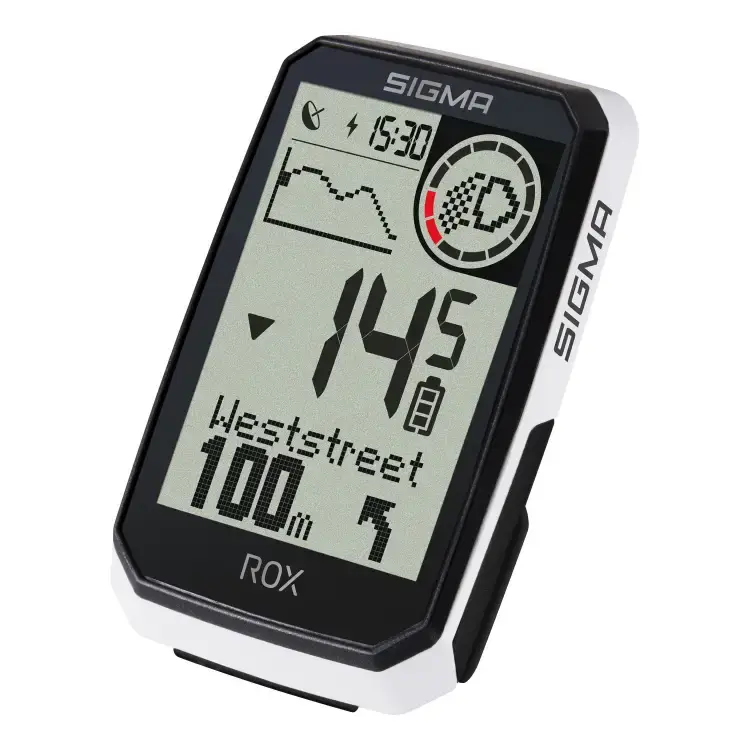 Sigma Sport ROX 4.0 Endurance HR Set GPS Fietscomputer Wit