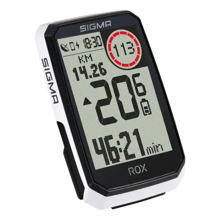 Sigma Sport ROX 4.0 Endurance HR Set GPS Fietscomputer Wit