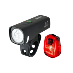 Sigma Sport Aura 40 /HIRO 10 Verlichtingsset Zwart