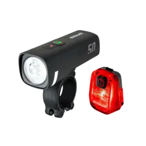 Sigma Sport Aura 50 Set / HIRO 10 Verlichtingsset Zwart