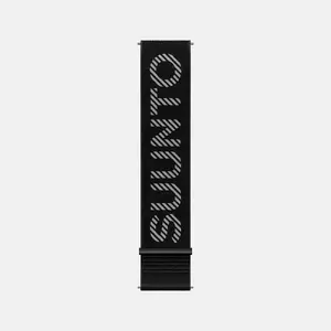 Suunto 22mm Athletic 7 Loop Textile Strap Zwart S/M