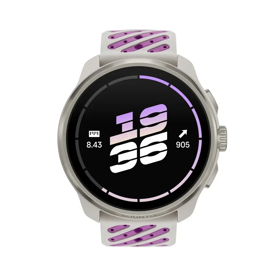 SUUNTO Race 3S Titanium Sporthorloge Grijs/Paars