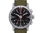 Timex Intelligent Quartz E-Compass RVS Met Canvas Band Groen Outdoorhorloge