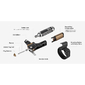 TOPEAK Tubi Master+ Minitool Zwart/Goud — afbeelding 7