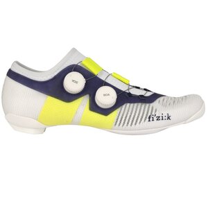 Fizik Vento Vega Carbon Wielrenschoenen Wit/Fluo Geel