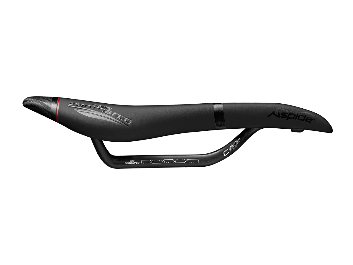 San Marco Aspide Open-Fit Carbon FX Narrow Zadel Zwart