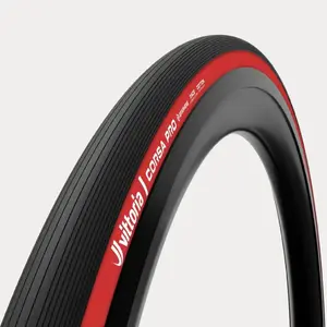 Vittoria Corsa Pro TLR Race Vouwband Zwart/Rood