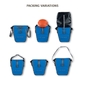 VAUDE Aqua Back Single Achtertas Blauw