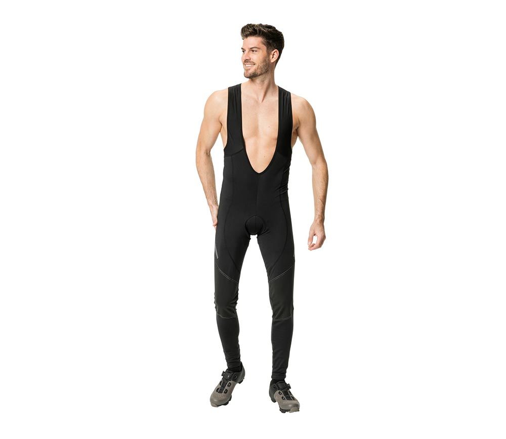 VAUDE Active Warm Fietsbroek Lang Zwart/Zilver Heren