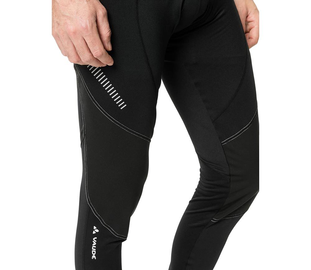 VAUDE Active Warm Fietsbroek Lang Zwart/Zilver Heren