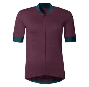 VAUDE Kuro FZ Fietsshirt Korte Mouwen Paars/Groen Dames