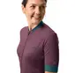 VAUDE Kuro FZ Fietsshirt Korte Mouwen Paars/Groen Dames