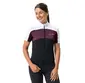 VAUDE Matera FZ Fietsshirt Korte Mouwen Paars/Wit/Zwart Dames