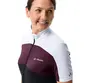 VAUDE Matera FZ Fietsshirt Korte Mouwen Paars/Wit/Zwart Dames