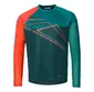 VAUDE Moab VI MTB Fietsshirt Lange Mouwen Groen/Rood Heren
