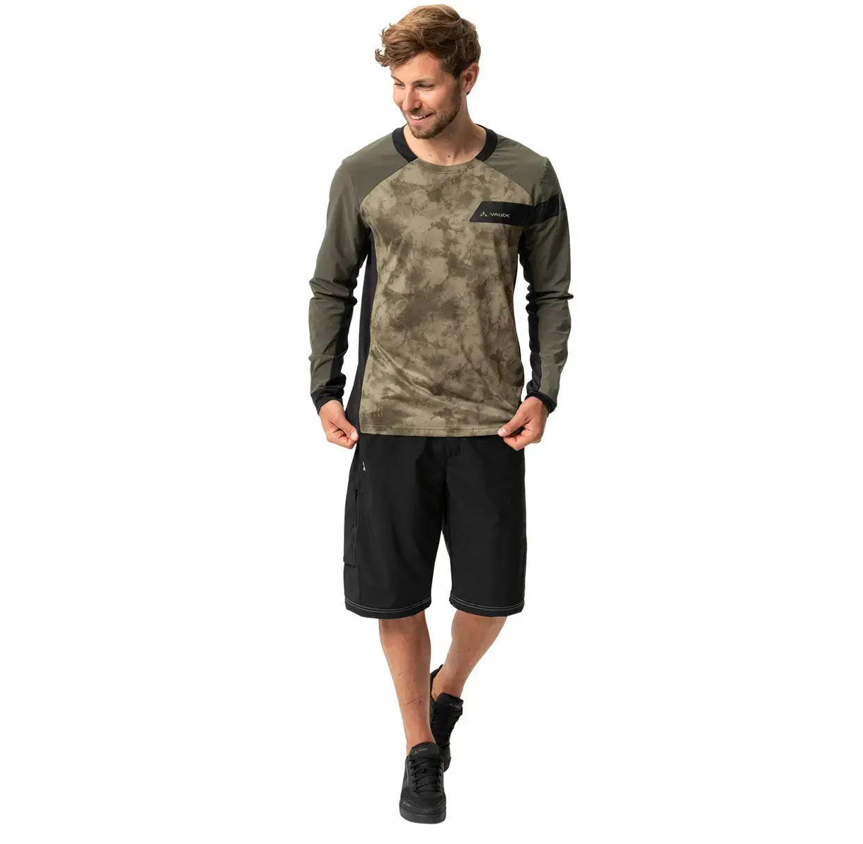 VAUDE Moab PRO MTB Fietsshirt Lange Mouwen Groen Heren